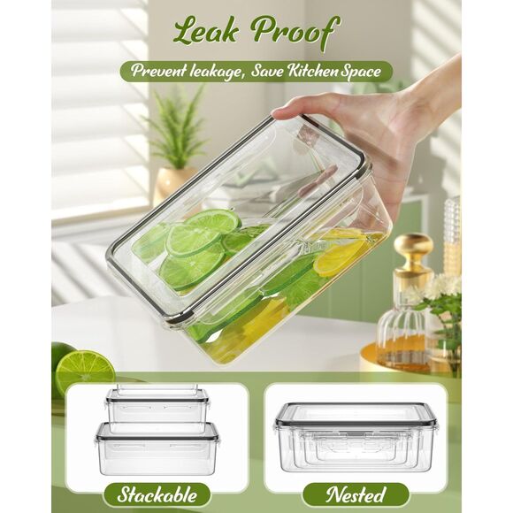 40 Piece Food Storage Containers with Lids BPA-Free Plastic Food Containers - Picture 6 of 7